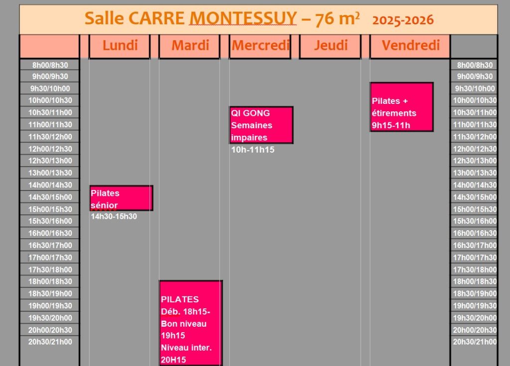 salle Montessuy rentrée site salle Montessuy